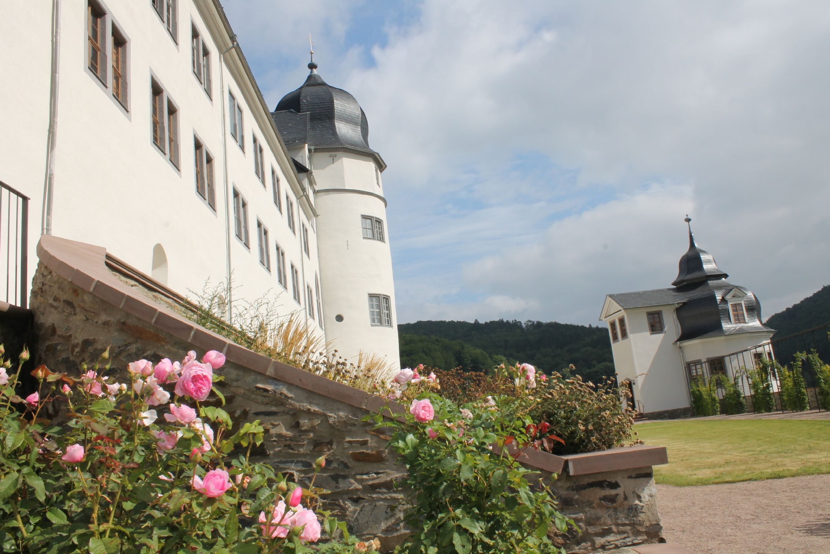 Blick auf Schloss Stolberg im Harz